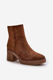 Eco-Suede Women's Ankle Boots with Cozy Insulation