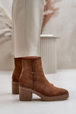 Eco-Suede Women's Ankle Boots with Cozy Insulation
