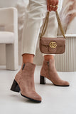 Cozy Eco Suede Ankle Boots with Zipper and Insulated Interior