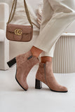 Cozy Eco Suede Ankle Boots with Zipper and Insulated Interior