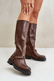 Stylish Eco-Leather Women's Boots with Insulation and Zipper