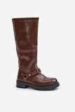 Stylish Eco-Leather Women's Boots with Insulation and Zipper