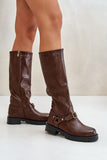 Stylish Eco-Leather Women's Boots with Insulation and Zipper