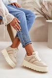 Stylish Platform Sneakers with Eco-Leather & Fleece Lining
