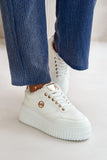 Eco Leather Women's Sports Shoes with Fur Lining & Platform