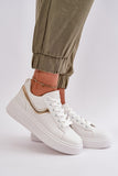 Eco Leather Platform Sneakers for Women - Stylish Comfort