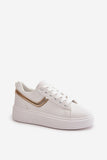 Eco Leather Platform Sneakers for Women - Stylish Comfort