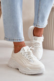 Stylish Eco Leather Women's Platform Sneakers for Everyday Wear