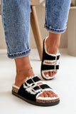 Cozy Fur-Lined Adjustable Strap Slippers for Ultimate Comfort