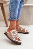 Cozy Women's Fur-Lined Slippers with Adjustable Straps