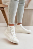 Eco-Leather Women's Ankle Sneakers with Fleece Lining