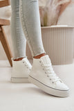 Fashionable Women's Eco Leather Ankle Sneakers for Comfort