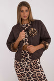 Trendy Women's Quilted Jacket with Animal Motifs