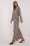 Chic Animal Print Women's Shirt and Pants Set for Everyday Style