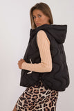 Stylish Women's Quilted Down Vest with Hood for Cold Weather