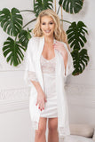 Elegant Satin Slip with Lace Detail for Sensual Nights