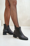 Elegant Natural Leather Ankle Boots with Zipper Closure