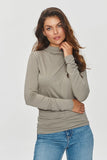 Chic High Neck Blouse for Effortless Autumn Style