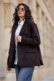 Stylish Loose-Fitting Blazer with Decorative Collar