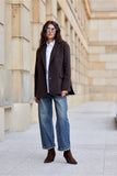 Stylish Loose-Fitting Blazer with Decorative Collar