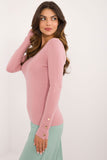 Chic Women's V-Neck Sweater with Button Detail for Everyday Wear