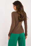 Elegant V-Neck Sweater with Button Cuffs for Everyday Style