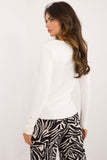 Elegant Women's V-Neck Casual Sweater with Button Cuffs