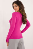 Elegant Women's V-Neck Casual Sweater with Button Cuffs
