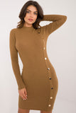 Elegant Knitted Turtleneck Pencil Dress for Everyday Style