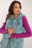 Elegant Faux Fur Vest with Pockets for Year-Round Style