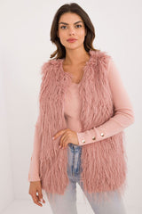 Chic Casual Fur Vest for Effortless Everyday Elegance - pink / L/XL