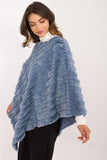 Versatile Textured Poncho for Effortless Everyday Style