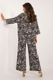 Stylish Animal Print Shirt and Trousers Set for Casual Wear