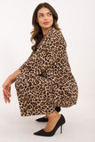 Chic Animal Print Shirt and Wide Leg Pants Set for Casual Style