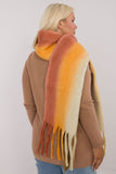 Elegant Colorful Scarf with Tassels for Autumn-Winter Style