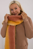 Elegant Colorful Scarf with Tassels for Autumn-Winter Style