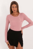 Elegant Women's Sweater with Decorative Buttons for Everyday Style