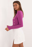 Elegant Casual Women's Sweater with Decorative Buttons