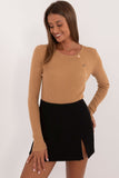 Elegant Women's Casual Sweater with Button Detail