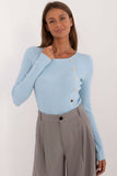 Chic Women's Sweater with Decorative Buttons for Everyday Style