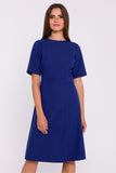 Elegant Lightweight Woven Dress with Double Trapeze Design
