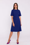 Elegant Lightweight Woven Dress with Double Trapeze Design