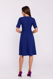 Elegant Lightweight Woven Dress with Double Trapeze Design