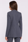 Elegant Women's Slim Fit Woven Jacket with Floral Detail