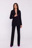 Elegant Women's Slim Fit Woven Jacket with Floral Detail