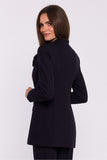 Elegant Women's Slim Fit Woven Jacket with Floral Detail