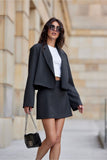 Elegant Airy Mini Skirt with Stylish Side Zipper Closure