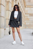 Elegant Airy Mini Skirt with Stylish Side Zipper Closure