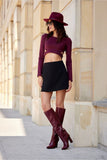Elegant Mini Skirt with Stylish Side Zipper Closure