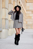 Elegant Mini Skirt with Stylish Side Zipper Details